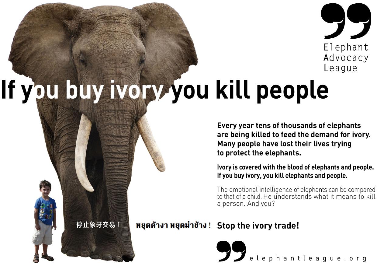 EAL - IF YOU BUY IVORY YOU KILL PEOPLE - the new campaign on the human toll of the ivory trade